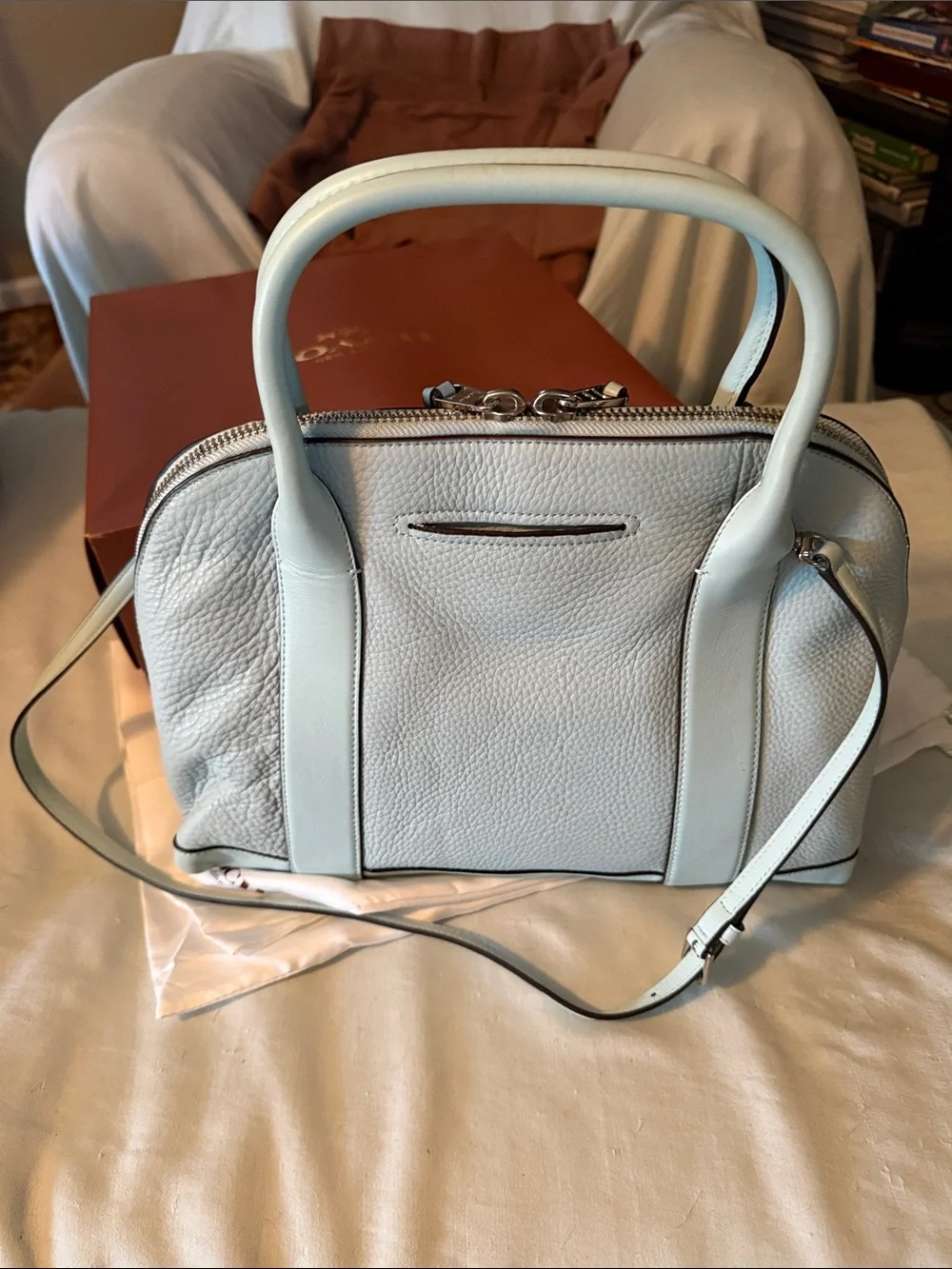 Coach pebbled leather